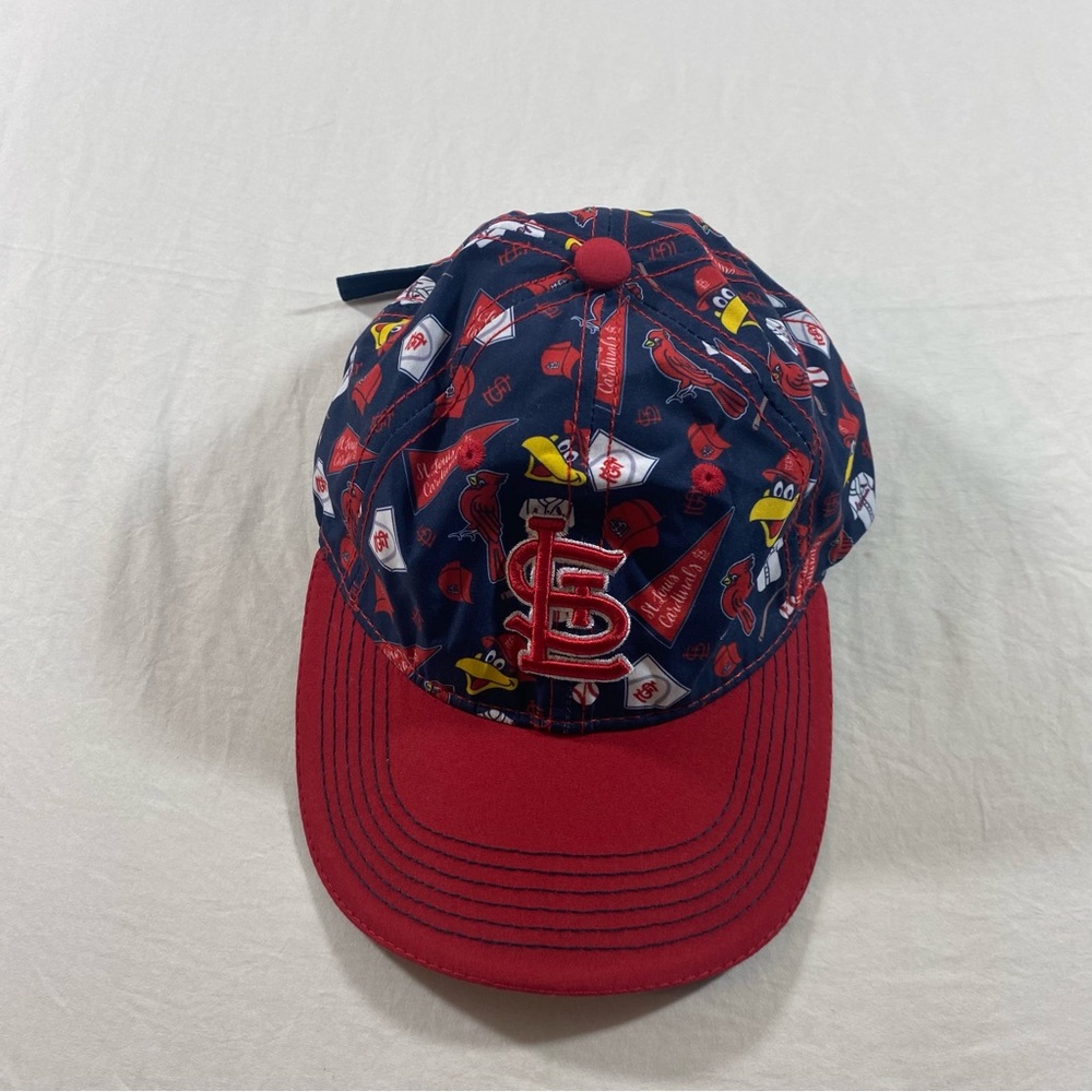 Cardinals LST Vibrant Red and Blue Toy Cap with Playful Patterns